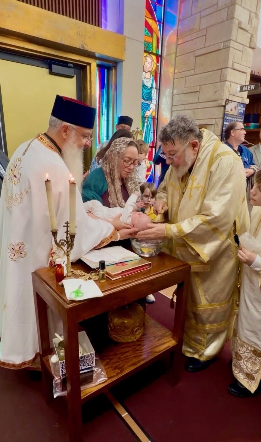 The baptism of Luca